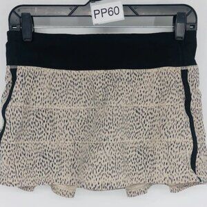 Lululemon Women's Pace Rival Skort Cheetah Print Athletic Running Pull On Size 6